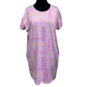 Joyspun Star Cloud Lavender Sleep Shirt M